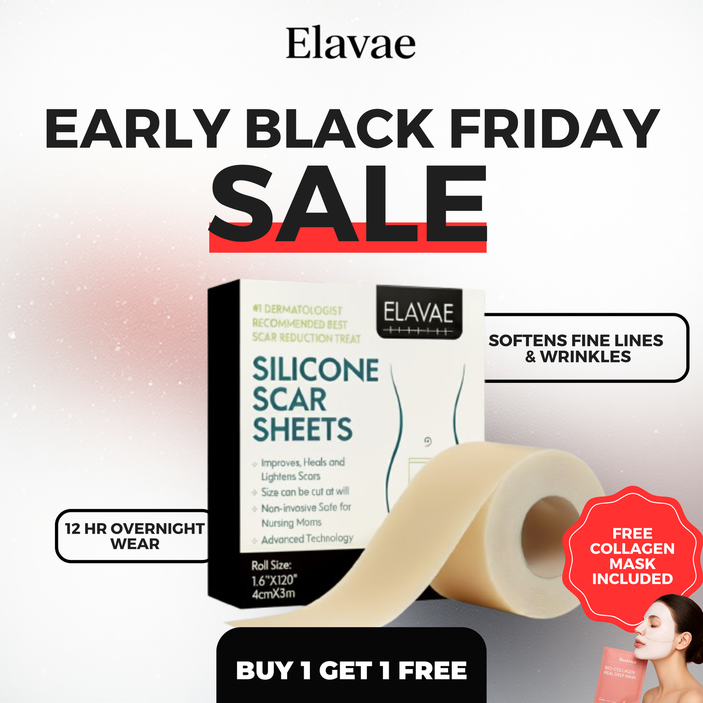 Elavae™ Silicone Collagen Sheets